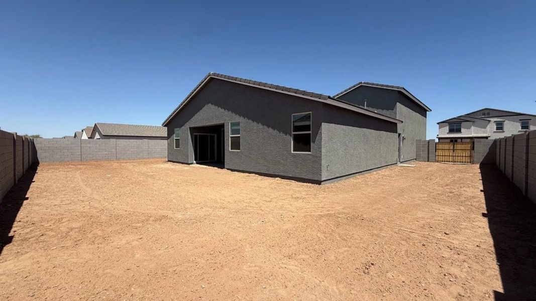 Back exterior elevation