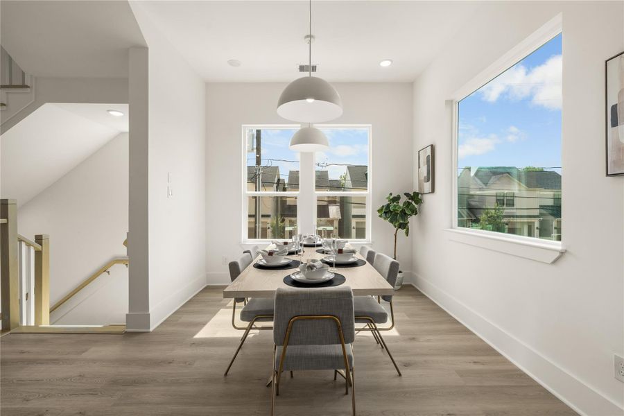 Furnished interior view inside a new home in , Houston (Image 32).