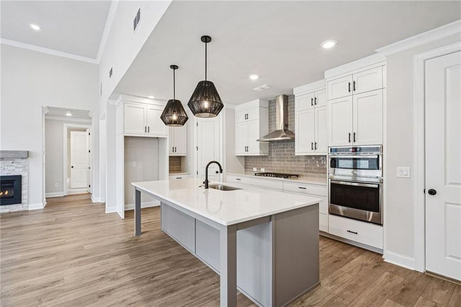 Furnished interior view inside a new home in Promenade at Sawnee Village, Cumming (Image 8).