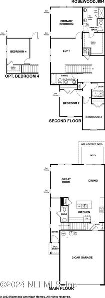 2D floor plan layout of this home in , Jacksonville, FL (Image 4).