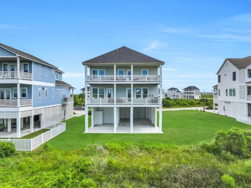 Exterior details and patio area of a home in , Galveston (Image 22). Exterior details and patio area of a home in , Galveston (Image 22).