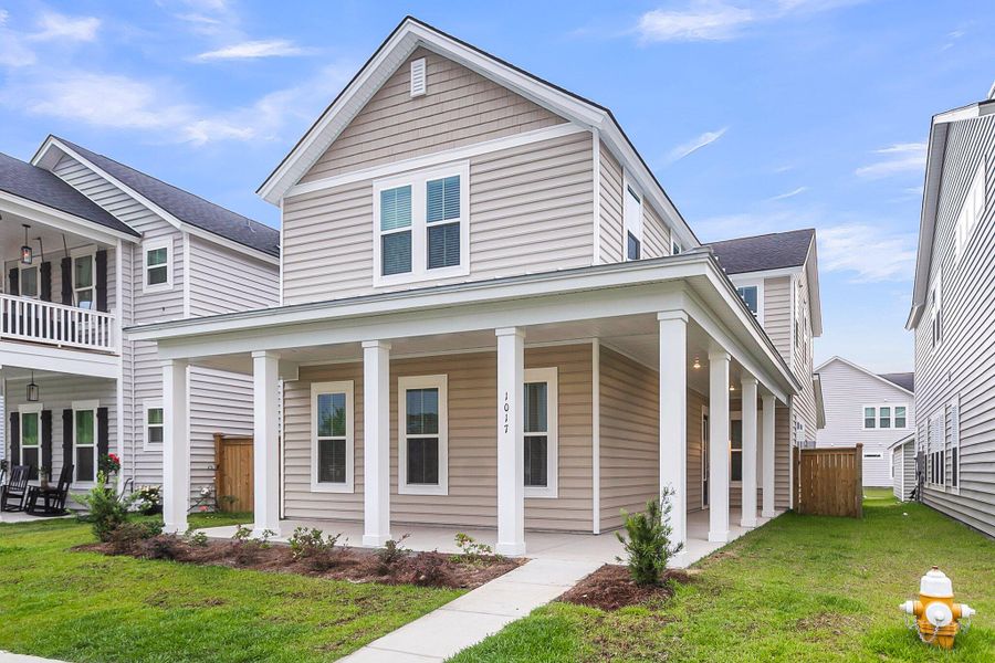 Front exterior of a new home in , Summerville, SC, highlighting curb appeal (Image 33).