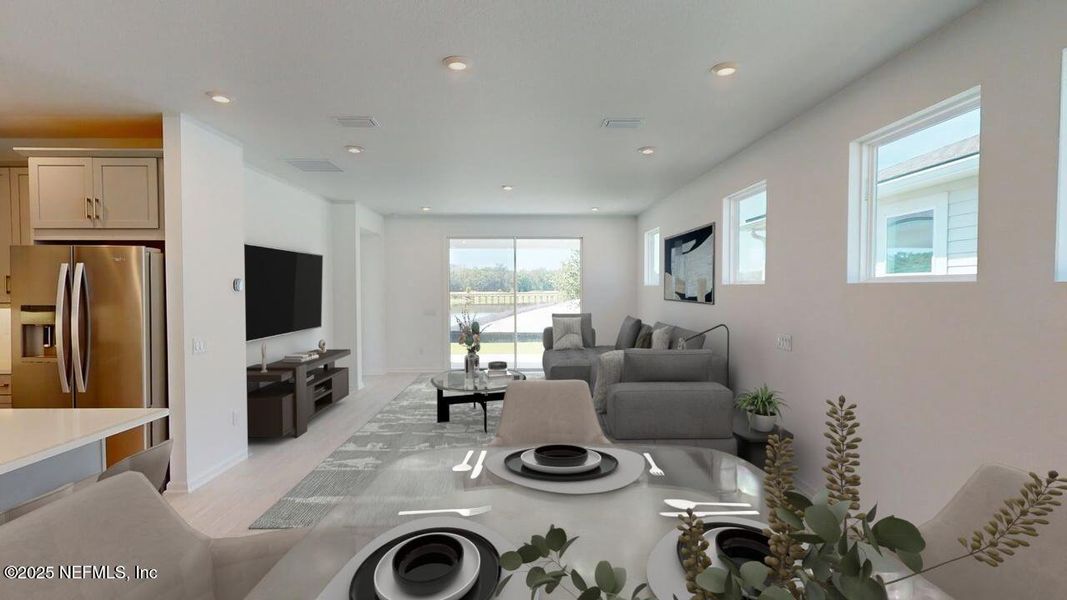 Furnished interior view inside a new home in RiverTown - WaterSong, St. Johns (Image 5).