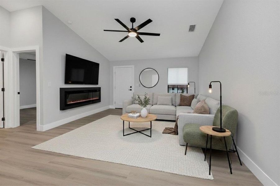 Furnished interior view inside a new home in , Punta Gorda (Image 13).