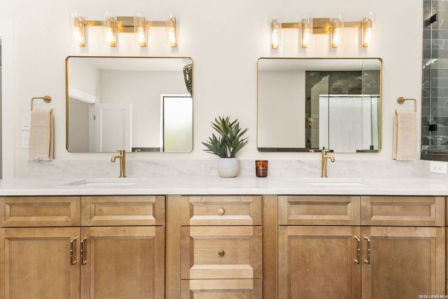 Furnished interior view inside a new home in , New Braunfels (Image 8).