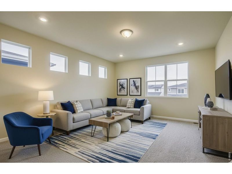 Furnished interior view inside a new home in Country Club Reserve, Fort Collins (Image 12).