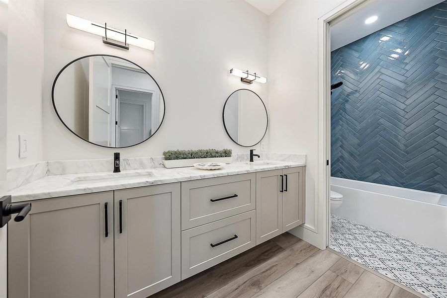 Furnished interior view inside a new home in , Tequesta (Image 12).