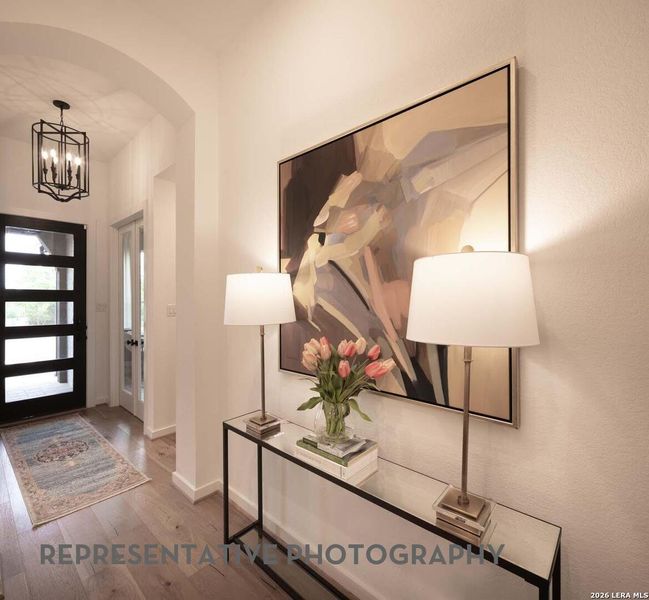 Furnished interior view inside a new home in Prominence, San Antonio (Image 31).