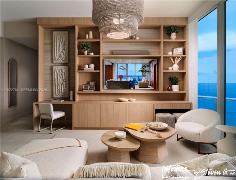 Furnished interior view inside a new home in , Fort Lauderdale (Image 7).