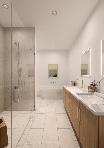 Furnished interior view inside a new home in , Frisco (Image 6).