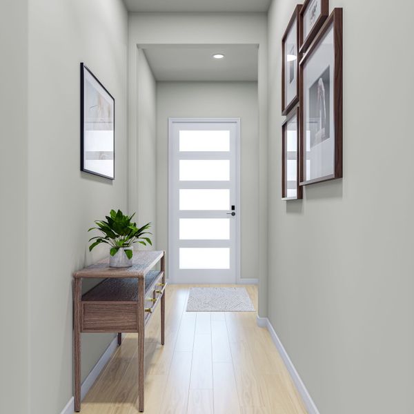 Furnished interior view inside a new home in Heritage, Dripping Springs (Image 5).