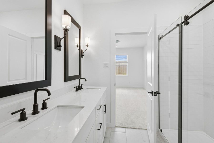 Serene primary bath (*Photo not of actual home and used for illustration purposes only.)