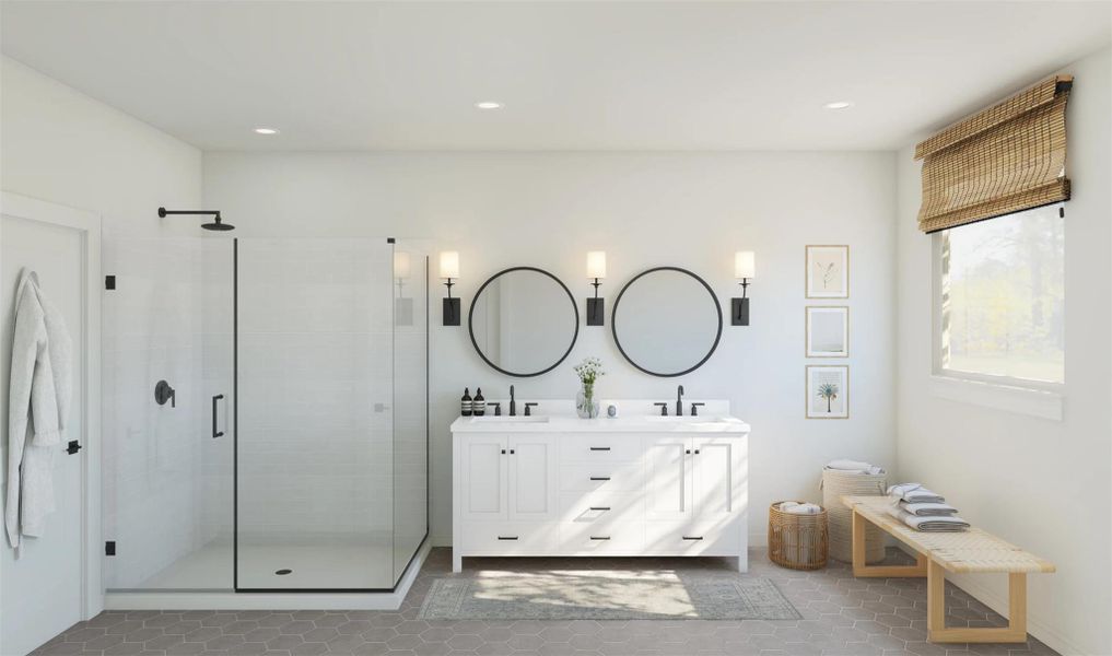 Furnished interior view inside a new home in Oakberry Trails, Waller (Image 6).
