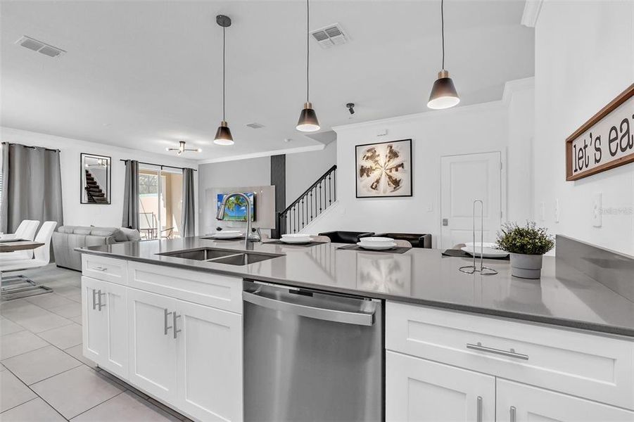 Furnished interior view inside a new home in , Kissimmee (Image 9).