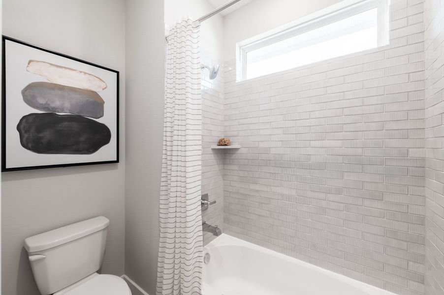 Representative furnished interior of a home built from the Snyder by Tri Pointe Homes in Harvest Green, Richmond (Image 37).
