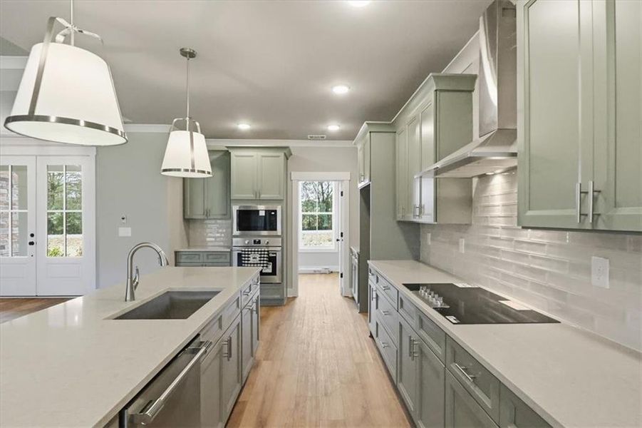 Furnished interior view inside a new home in , Statham (Image 43).