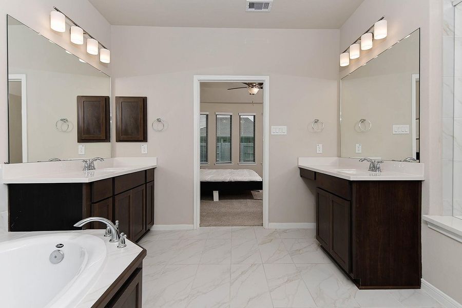 Furnished interior view inside a new home in The Meadows at Imperial Oaks, Conroe (Image 25).