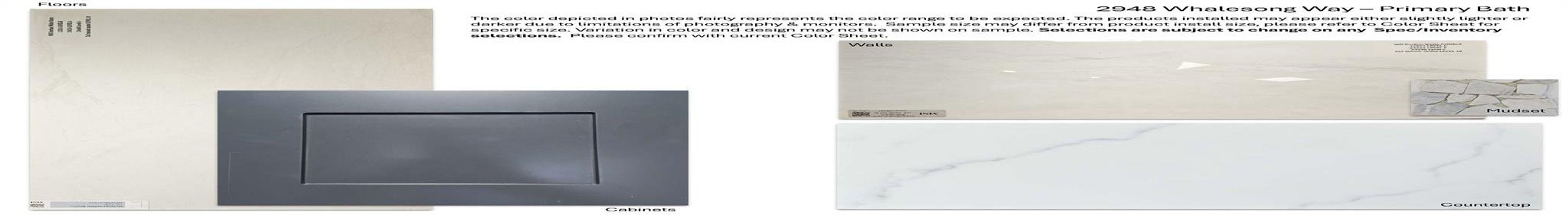 Sample of building materials used in homes in Leander Estates, Leander (Image 3).