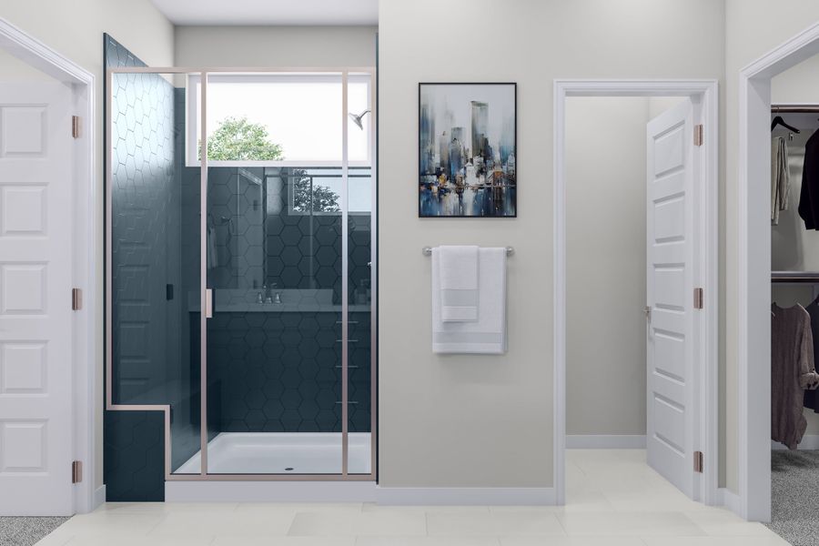 Representative furnished interior of a home built from the Fieldstone by Tri Pointe Homes in Lariat, Liberty Hill (Image 11).