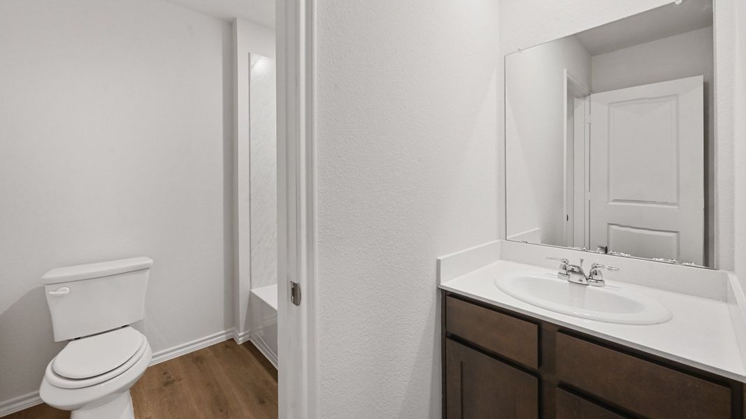 Representative furnished interior of a home built from the Holden by D.R. Horton in Waverly Estates, Josephine (Image 6).