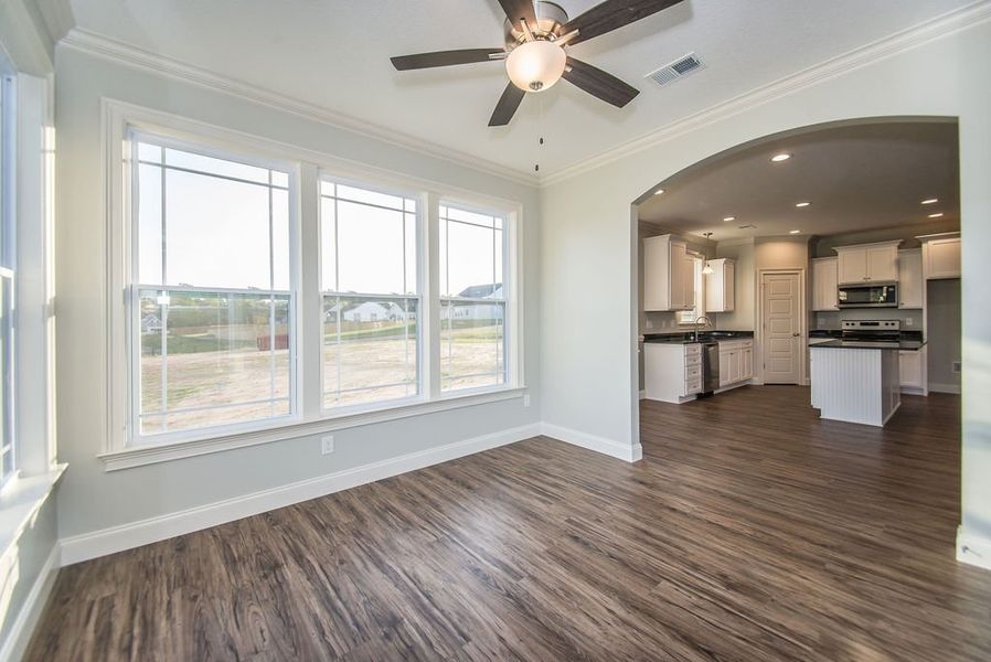Representative unfurnished interior of a home built from the Mediterranean by Enchanted Homes in Lonesome Dove, San Antonio (Image 41).