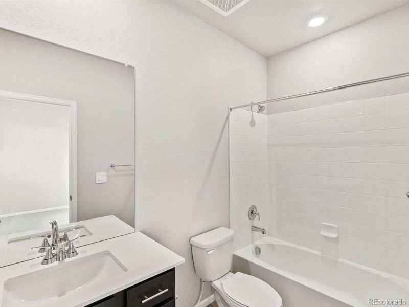 Furnished interior view inside a new home in Poudre Heights: The Alpine Collection, Windsor (Image 11).