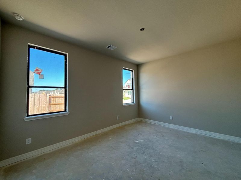 Construction progress - primary bedroom