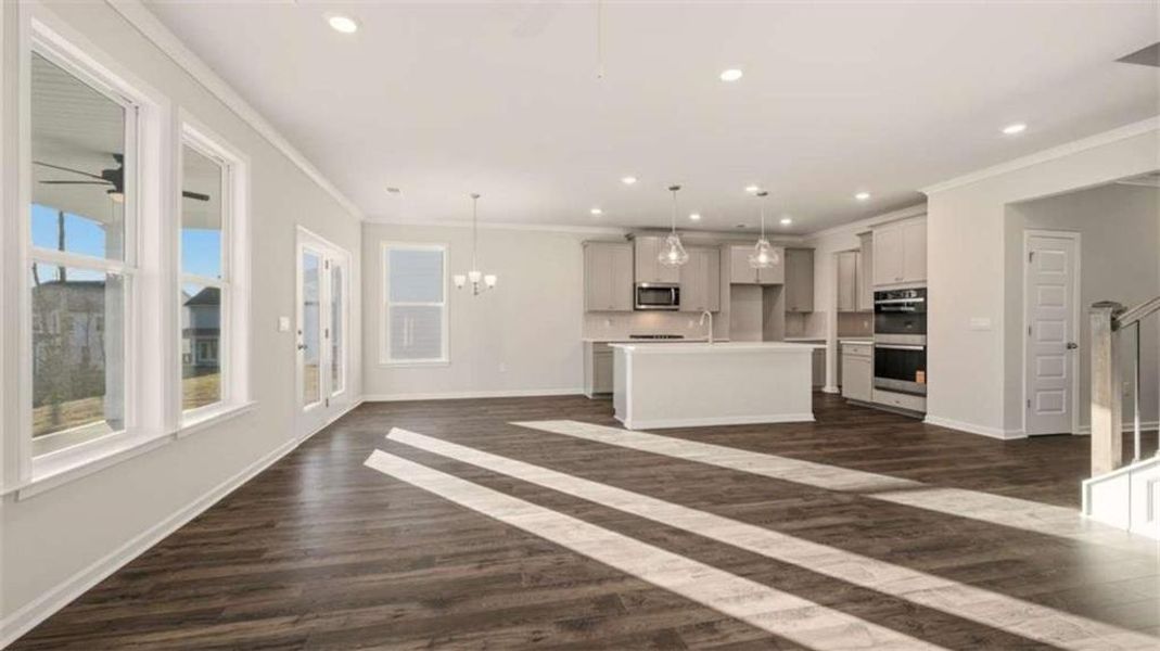 Spacious, unfurnished interior of a new home in Water Oak Estates, Lawrenceville (Image 19). Spacious, unfurnished interior of a new home in Water Oak Estates, Lawrenceville (Image 19).