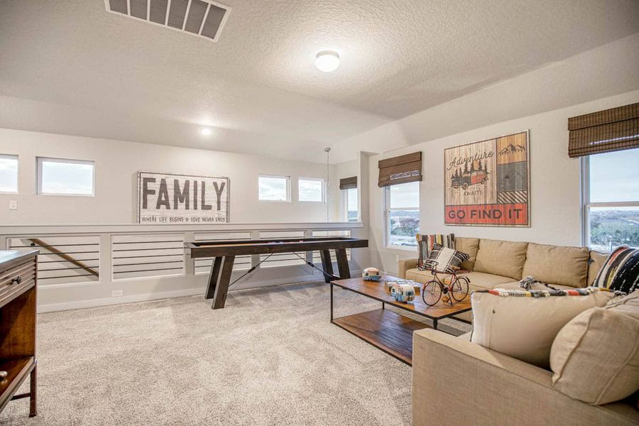 Furnished interior view inside a new home in Santa Rita Ranch, Liberty Hill (Image 23).