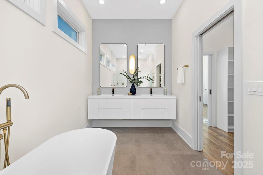 Furnished interior view inside a new home in , Charlotte (Image 21).