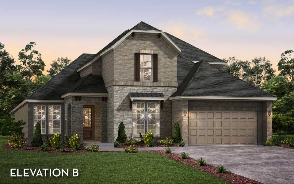 Representative exterior photo of a completed home built from the Artesia by CastleRock Communities in Solterra, Mesquite, TX (Image 20).