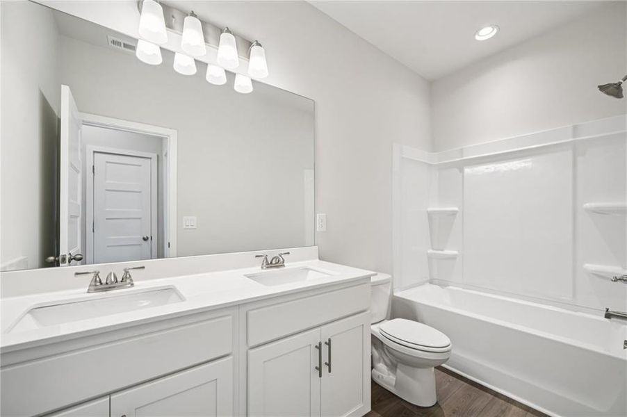 Furnished interior view inside a new home in Rosewood Lake Estates, Hoschton (Image 18).