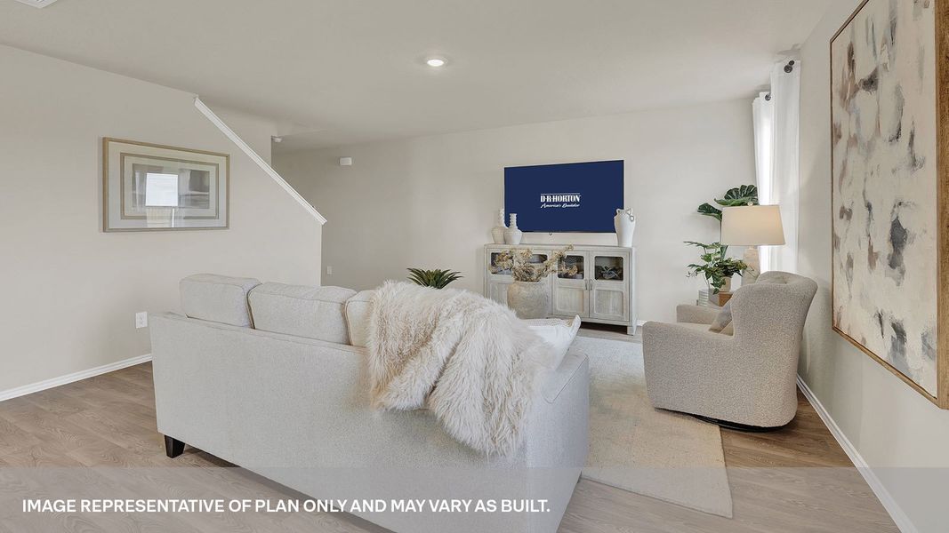 Furnished interior view inside a new home in Spring Valley, New Braunfels (Image 8).