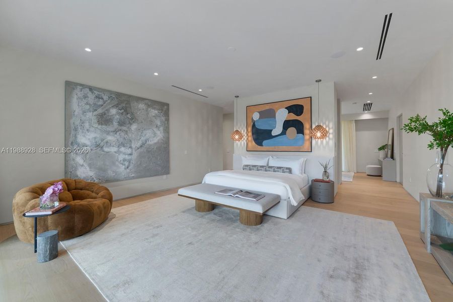 Furnished interior view inside a new home in , Miami (Image 12).