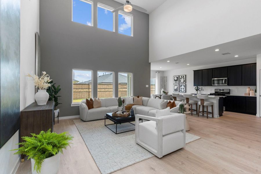 Furnished interior view inside a new home in Tamarron, Fulshear (Image 42).