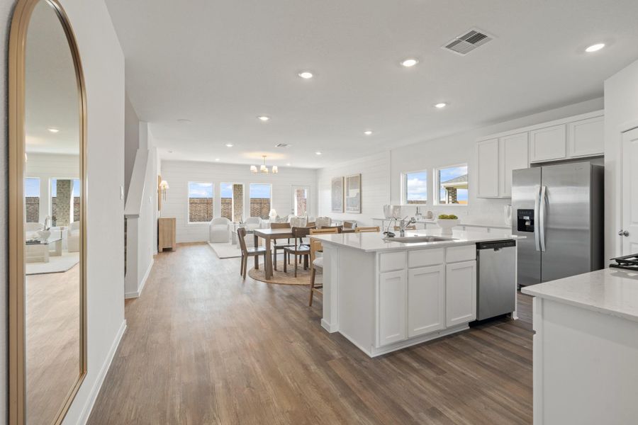 Furnished interior view inside a new home in Newport Pointe, Crosby (Image 5).