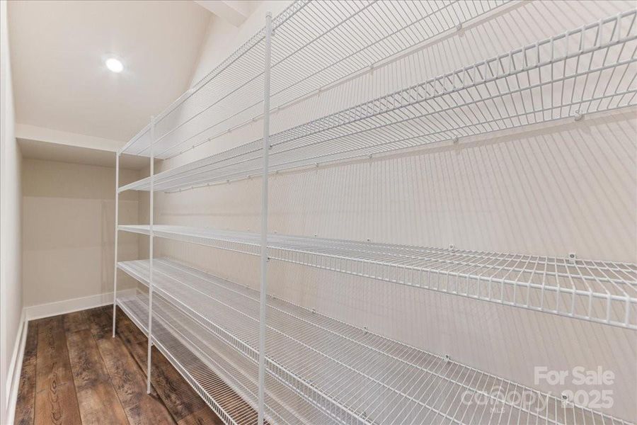 Large Walk-In Pantry for all Storage Needs.