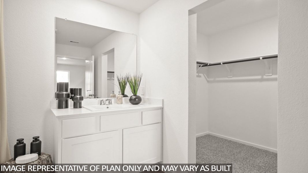 Representative furnished interior of a home built from the Austin by D.R. Horton in New Waverly Station, New Waverly (Image 16).