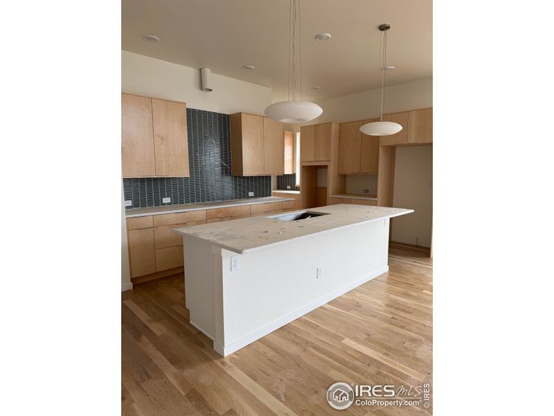 Open Kitchen with large center island