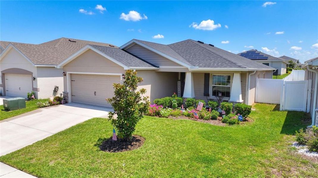Front exterior of a new home in , Davenport, FL, highlighting curb appeal (Image 1). Front exterior of a new home in , Davenport, FL, highlighting curb appeal (Image 1).