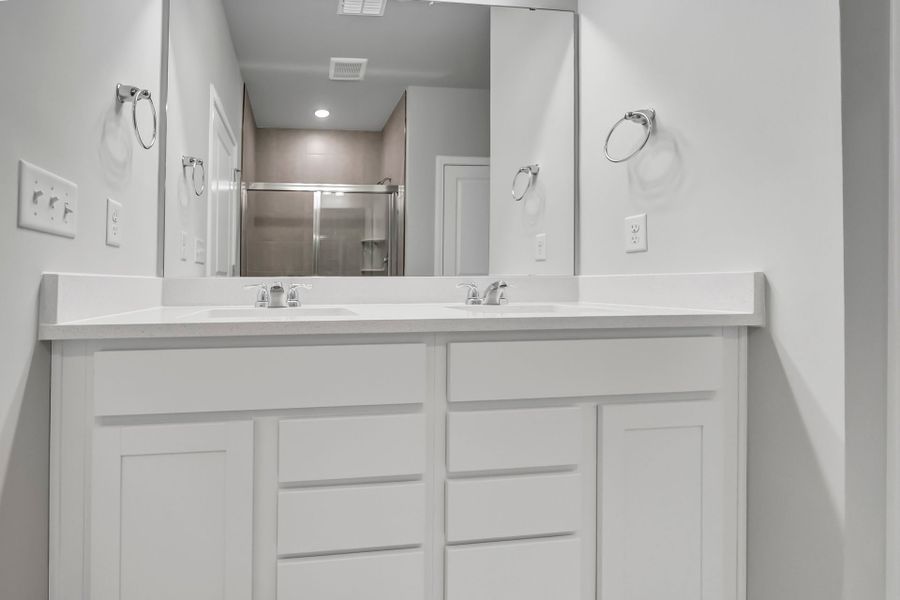Close-up of interior finishes inside a home in Monroe Preserve, Chapin (Image 17).
