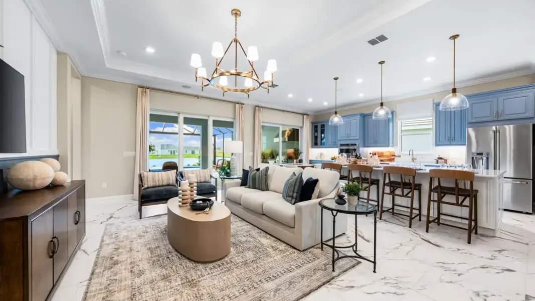 Furnished interior view inside a new home in Coasterra Community Group Page, Palmetto (Image 10).
