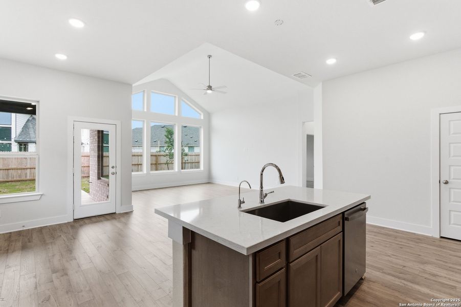 Furnished interior view inside a new home in Alsatian Oaks, Castroville (Image 16).