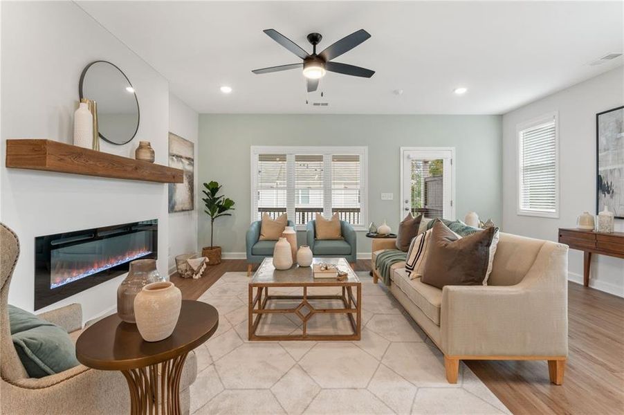 Furnished interior view inside a new home in East Park Village, Kennesaw (Image 17).