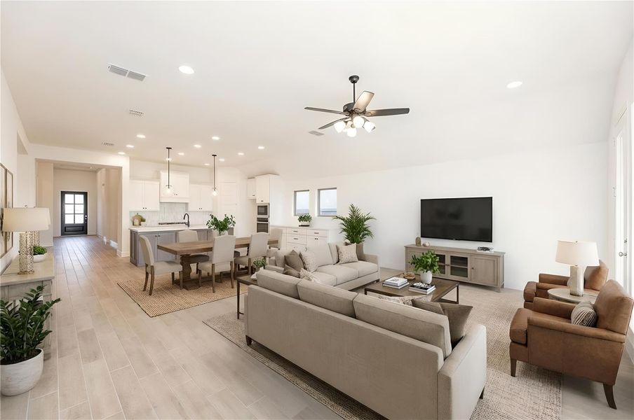 Furnished interior view inside a new home in Jordan Ranch, Fulshear (Image 8).