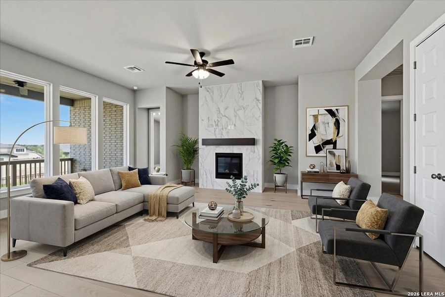 Furnished interior view inside a new home in Esperanza, Boerne (Image 4).
