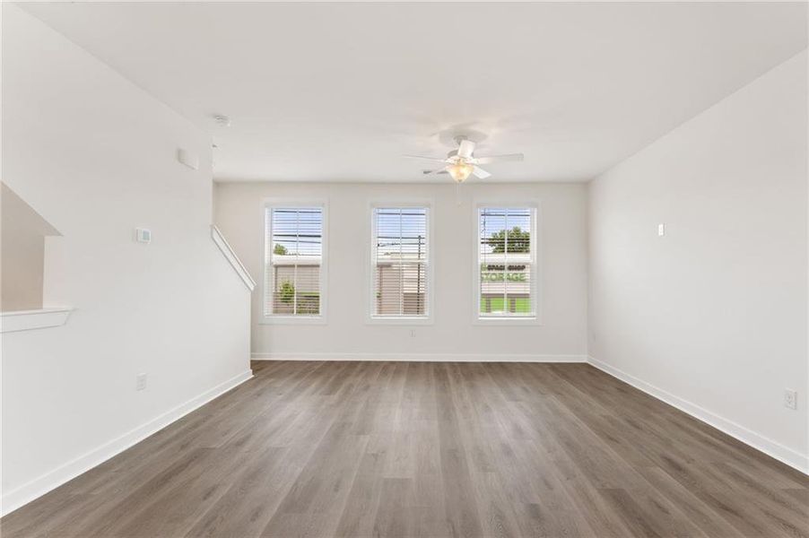 Spacious, unfurnished interior of a new home in Array, Atlanta (Image 16). Spacious, unfurnished interior of a new home in Array, Atlanta (Image 16).