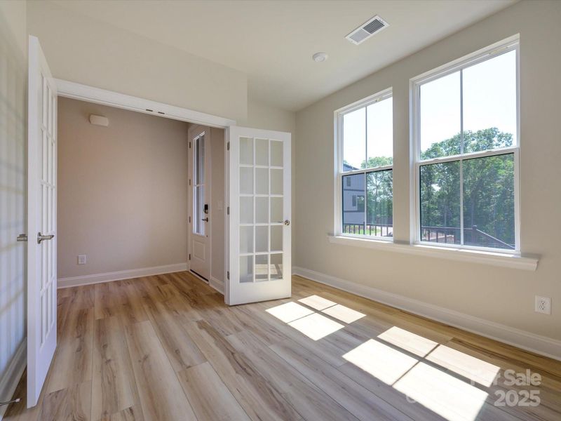 First Floor Flex Space with French Doors