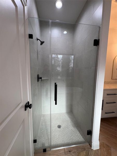 Close-up of interior finishes inside a home in , Conroe (Image 8).