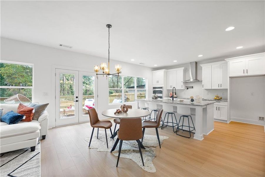 Furnished interior view inside a new home in , Atlanta (Image 52).